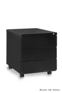 Szafy biurowe - Unique Kontener biurowy 424-B czarny 424-B - miniaturka - grafika 1