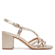 Sandały damskie - Sandały Geox D55YZB-000Y2 C2012 Złoty - miniaturka - grafika 1