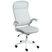 Fotele i krzesła biurowe - Beliani Krzesło biurowe NEXEL Jasnoszary - miniaturka - grafika 1