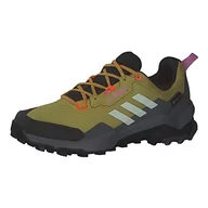 Buty trekkingowe damskie - adidas Unisex Terrex Ax4 GTX Sneaker, Pulse Olive Linen Green Impact Orange, 40 2/3 EU - miniaturka - grafika 1