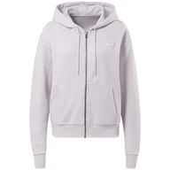 Bluzy damskie - Damska Bluza REEBOK RI FRENCH TERRY FULL ZIP HB2323 – Fioletowy - miniaturka - grafika 1
