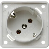 Gniazdka elektryczne - Berker Integro Flow Berker Gniazdo SCHUKO 45°, mechanizm, biały, mat - miniaturka - grafika 1