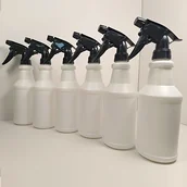 Pozostałe akcesoria kosmetyczne - TEMU 6-pak, 16oz., solidne, puste butelki z rozpylaczem w kolorze czarnym, idealne do podlewania i czyszczenia - miniaturka - grafika 1