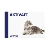 Pielęgnacja psów i kotów - VetPlus AKTIVAIT zmiany w mózgu/starzenie się dla kotów 60 kapsułek - miniaturka - grafika 1