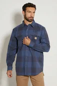 Koszule męskie - Koszula Flanelowa Carhartt Heavyweight Plaid Shirt - miniaturka - grafika 1