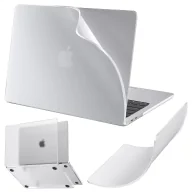 Torby na laptopy - Etui do Apple Macbook Air 13 13.3" - 2018-2021 (M1 A2337/A2179/A1932) Alogy AirGuard™ Elastyczna obudowa Matowa Przezroczysta Biel - miniaturka - grafika 1