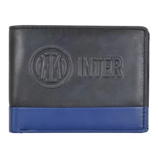 Inter Portfel Skóra Nerazzuro z wytłoczonym logo, oficjalny produkt Juventus 153206, Czarny, 12,5x9,5x2 cm - Portfele - miniaturka - grafika 1