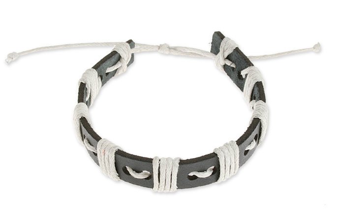 Biało Czarna Bransoleta Na Rękę Dla Niego