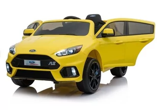 LEAN CARS Auto na akumulator Ford Focus RS Żółte LT-2520-0 - Pojazdy elektryczne dla dzieci - miniaturka - grafika 1