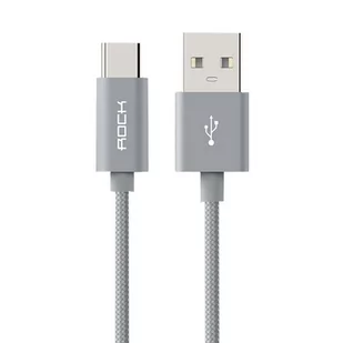 ROCK Kabel USB ROCK USB-C Typ C Nylonowy 100cm 457 - Kable USB - miniaturka - grafika 2