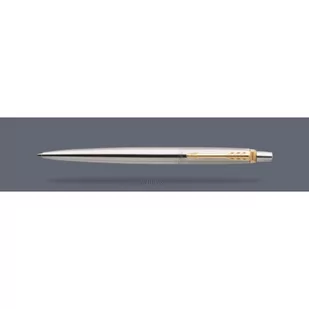 Komplet PARKER pióro+długopis JOTTER LONDON stalowy GT/2046253/ - Pióra kulkowe - miniaturka - grafika 1