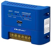 Ładowarki i akumulatory - Solarny regulator ładowania MPPT 15A do zasilania odbiorników DC i ładowania akumulatorów 12V/24V AGM GEL LiFePO4 Qoltec - miniaturka - grafika 1