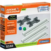 Zabawy w naśladowanie dorosłych - CLEMENTONI ZESTAW KONSTRUKCYJNY AKCJA REAKCJA +8 L - miniaturka - grafika 1