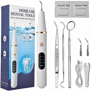 SKALER ULTRADŹWIĘKOWY DENTYSTYCZNY DO ZĘBÓW MOCNY USUWANIE KAMIENIA 3 TRYBY - Pozostałe urządzenia kosmetyczne - miniaturka - grafika 1