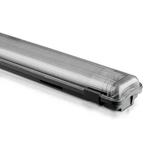 v-tac Oprawa Hermetyczna LED V-TAC PC/PC 2x120cm 2 x 18W) Tuby LED w zestawie) VT-12023 4000K 3400lm - Oprawy, klosze i abażury - miniaturka - grafika 1