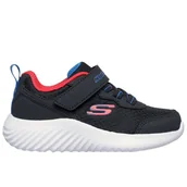 Buty dla dziewczynek - Buty dziecięce Skechers Bounder Techrox 403906NBLK - granatowe - miniaturka - grafika 1