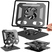 Akcesoria do tabletów i e-booków - Podstawka chłodząca pod tablet uchwyt statyw na tablet regulowany 4-16 cali - miniaturka - grafika 1