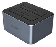 Obudowy i kieszenie na dyski twarde - Orico Stacja dokująca 2 dyski z funkcją klonowania offline 2,5"/3, ORICO-6626C3-C-V1-EU-GY-BP-HU - miniaturka - grafika 1