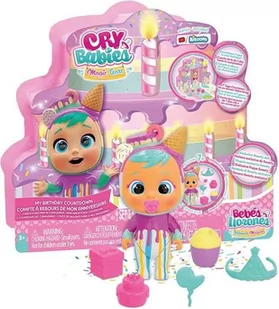 CRY BABIES ZESTAW URODZINOWY LALKA + NIESPODZIANKI - Lalki dla dziewczynek - miniaturka - grafika 1