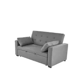 Sofy i kanapy - Rozkładana Sofa Paulinio Popielaty Halmar - miniaturka - grafika 1