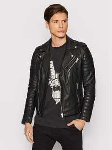 Serge Pariente Kurtka skórzana Hipster Czarny Regular Fit - Kurtki męskie - miniaturka - grafika 1