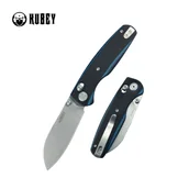 Noże - Nóż składany Kubey Breeze Black / Blue G10, Stonewashed 14C26N by Caleb Waldman (KU288D) - miniaturka - grafika 1