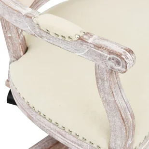 Fotel biurowy, krzesło biurowe Obrotowe krzesło biurowe, beżowe, obite tkaniną - Fotele i krzesła biurowe - miniaturka - grafika 6