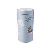 Kubki termiczne - Stelton Kubek termiczny To-Go Click Muminki 200 ml błękitny 1370 - miniaturka - grafika 1