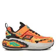 Buty dla chłopców - Sneakersy Skechers Mega-Craft 4K- 402160L/ORBK Pomarańczowy - miniaturka - grafika 1