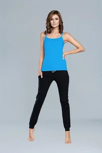 Italian Fashion Koszulka damska IBIZA wąskie ramiączko turkus - M - Bluzki damskie Italian Fashion Koszulka damska IBIZA wąskie ramiączko turkus - M - Bluzki damskie - miniaturka - grafika 1