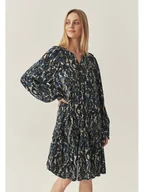 Sukienki - TATUUM Sukienka w kolorze granatowo-beżowym - miniaturka - grafika 1