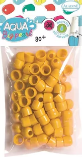 Aladine Koraliki, aqua big pearl, żółte, 80 sztuk - Scrapbooking - miniaturka - grafika 1