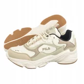 Sneakersy damskie - Buty Sneakersy Damskie Fila Collene Cb Antique White FFW0046 Beżowe - miniaturka - grafika 1