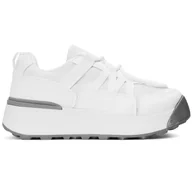 Trampki damskie - Damskie trampki na platformie buty sportowe sznurowane buty rekreacyjne Alive White rozmiar 36 - miniaturka - grafika 1