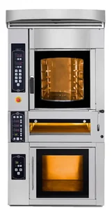 Elektryczny piec piekarniczy modułowy obrotowy 5x 400x600 4x30 cm 20 kW PM-D-K 5+4 - Piece, kotły  i płyty grzejne gastronomiczne - miniaturka - grafika 1