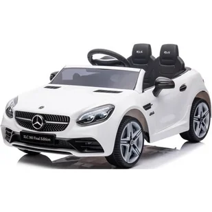 Samochód dla dziecka SUN BABY Mercedes Benz SLC300 Biały - Pojazdy elektryczne dla dzieci - miniaturka - grafika 1