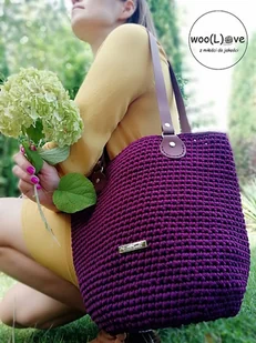 Torba QUEEN (śliwka) - Torebki damskie Torba QUEEN (śliwka) - Torebki damskie - miniaturka - grafika 1