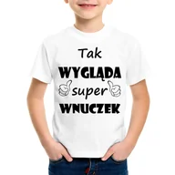 Koszulki dla chłopców - Tak wygląda super wnuczek - koszulka dziecięca - miniaturka - grafika 1