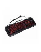 Klawiatury - Klawiatura BLOW LED RED K-2 membranowa; USB 2.0; US; kolor czarny - miniaturka - grafika 1
