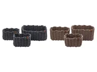 Akcesoria łazienkowe - LIVARNO home Zestaw 3 koszyków do przechowywania - miniaturka - grafika 1