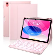 Etui do tabletów - Etui z klawiaturą RGB do Apple iPad 11 202510 2022, Bluetooth futerał case - miniaturka - grafika 1