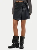 Spódnice - Noisy May Spódnica z imitacji skóry Mandy 27030945 Czarny Regular Fit - miniaturka - grafika 1