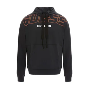 Męska Bluza GUESS HALL HOODIE SWEATSHIRT Z3YQ14KA5N0-JBLK – Czarny - Bluzy męskie - miniaturka - grafika 1