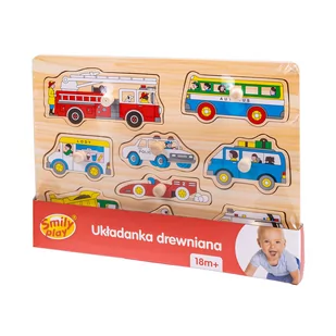Smily Play Układanka drewniana - pojazdy - Układanki dla dzieci - miniaturka - grafika 2
