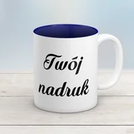 Kubki - Kubek CLASSIC z granatowym wnętrzem z Twoim nadrukiem - miniaturka - grafika 1