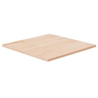Blaty meblowe i parapety okienne - Kwadratowy blat do stolika, 50x50x1,5 cm, surowe drewno dębowe - miniaturka - grafika 1