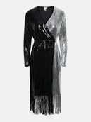 Sukienki - YAS Sukienka koktajlowa Tio 26035387 Czarny Regular Fit - miniaturka - grafika 1