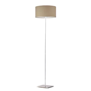 Beżowa lampa podłogowa z cylindrycznym kloszem SOFIA - Lampy stojące - miniaturka - grafika 1