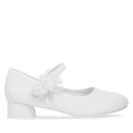 Buty dla dziewczynek - Baleriny Nelli Blu CM2301026-2 Biały - miniaturka - grafika 1
