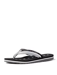 Tommy Hilfiger Damskie japonki Tommy Loves Ny Beach, czarny - czarny (Black 990) - 39 eu - Klapki i japonki damskie - miniaturka - grafika 1